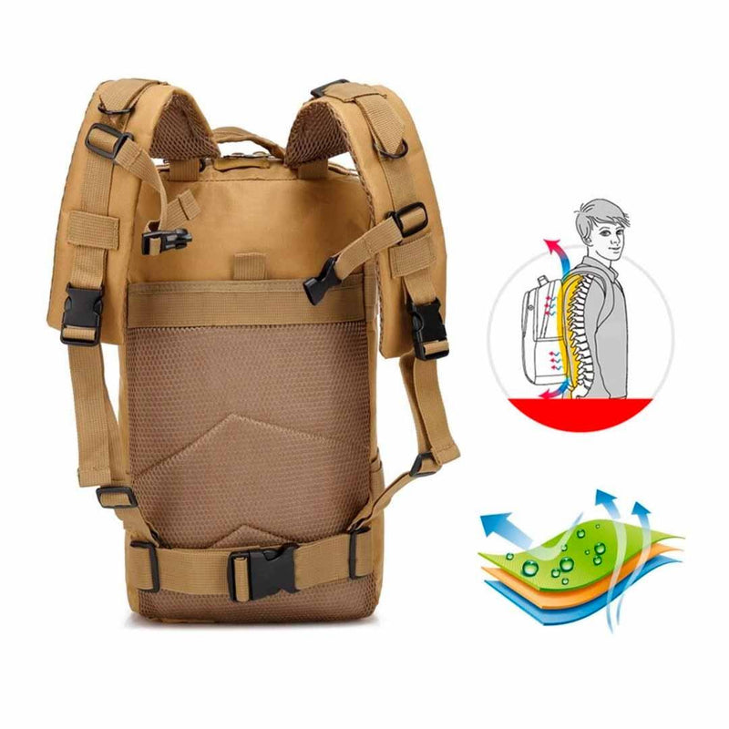 Mochila Tática Militar Oxford: Bolsa de Viagem para Homens, Esportes ao Ar Livre, Escalada, Caça, Pesca e Caminhadas