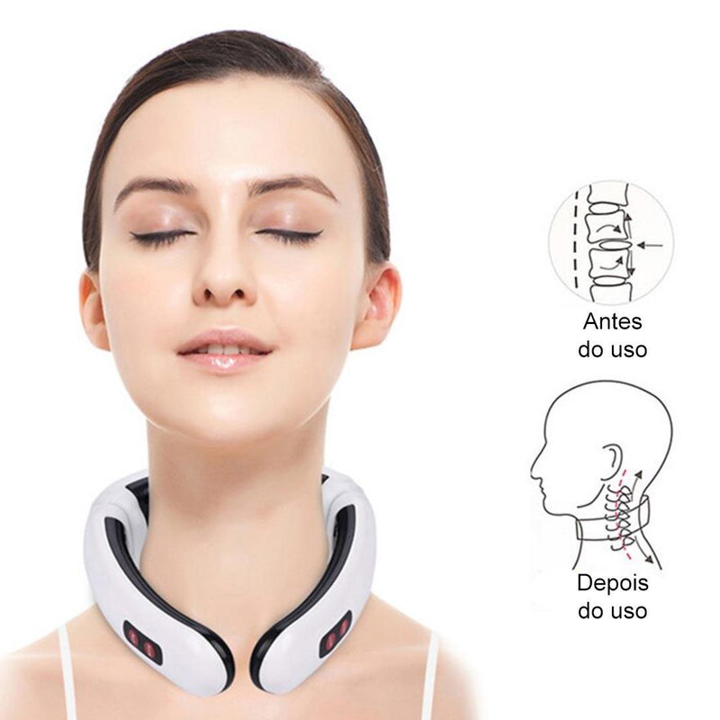 Massageador Elétrico de Pulso para as Costas e Pescoço: Alívio da Dor, Relaxamento e Cuidados com a Saúde -