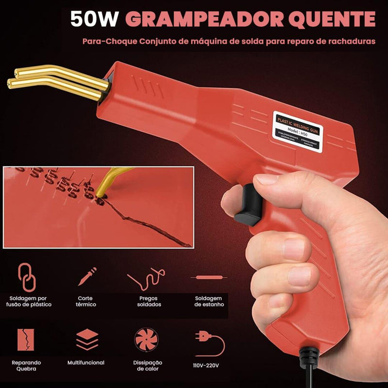 Kit de Reparos de Carros - Soldador com Grampos Quentes